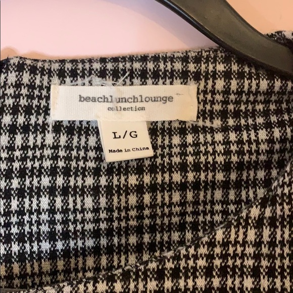 Black and white work shift dress size L - Picture 3 of 4